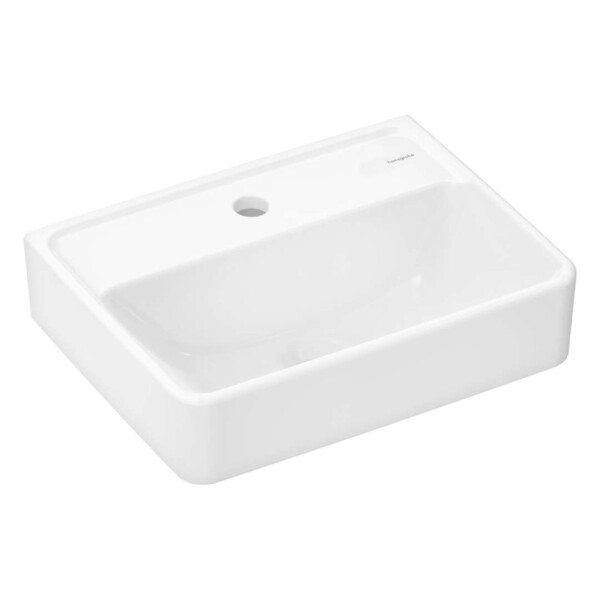 HANSGROHE - Xanuia Q Umývátko 45x34 cm, bez přepadu, otvor pro baterii, bílá 60230450