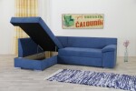 Nábytek VACULÍK Rohová sedačka PETRA - rozkládací + úložný prostor VARIANTA PROVEDENÍ: (š): 250 cm - opěry STANDART (48 cm)