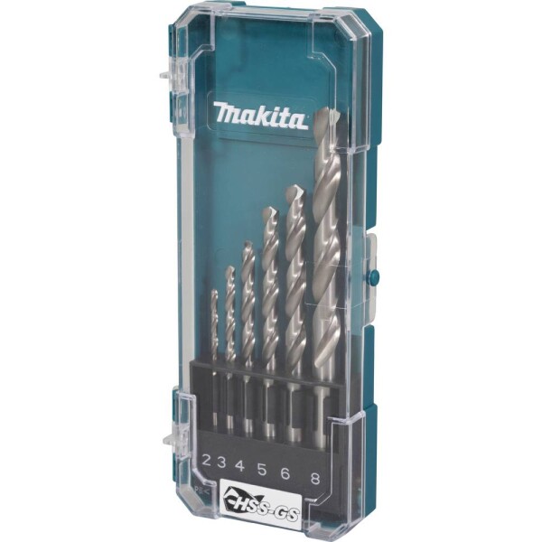 Makita D-78346 MAKITA - D-78346 HSS-GS Metallbohrer-Set 6-teilig sada spirálových vrtáku do kovu 2 mm, 3 mm, 4 mm, 5 mm, 6 mm, 8 mm 1 ks