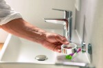 GROHE - QuickFix Start Cube Dávkovač mýdla s držákem, sklo/supersteel 41098DC0