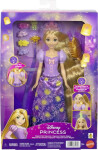 Disney princezny panenka locika se zářícími vlasy - Mattel Disney