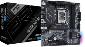 ASRock H670M Pro RS / H670 / LGA 1700 / 4x DDR4 / PCIEx16 / 1x GLAN / mATX (90-MXBHK0-A0UAYZ)