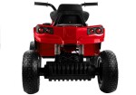 Mamido Dětská elektrická čtyřkolka s ovládačem a nafukovacími koly červená