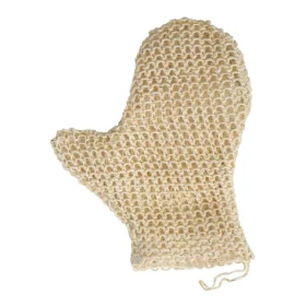 MSV SISAL exfoliační sisalová rukavice přírodní / Exfoliační rukavice / 16 x 21 cm