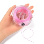 Elastická lycra - ∅ 0,8 mm - růžová - krabička - 90 m - 1 ks
