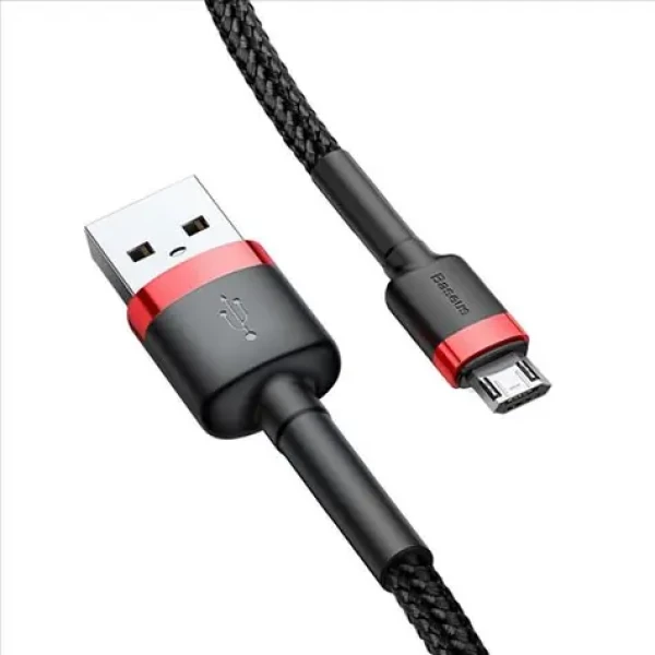 Baseus CAMKLF-B91 Kabel USB-A (M) - Micro-USB (M) 1 m černo-červená (CAMKLF-B91)