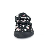 Dívčí barefoot tenisky KORO BLACK UNI Protetika jednorožci černé - 30