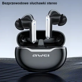 Awei T50 černá / Bezdrátová sluchátka / TWS / Bluetooth 5.3 / dobíjecí pouzdro (T50)