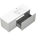 MEXEN/S - Orio koupelnová skříňka 120 cm s umyvadlem Otis pravá, 1S, 1D, šedá mat/bílá mat 91A13-12047-3-BBFF62-W18P01