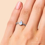 Royal Fashion stříbrný prsten GU-WR-334-SILVER-MOONSTONE-TOPAZ Velikost: 9 (EU: 59-60)