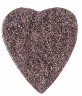 Timber Tones Felt Tones Heart Brown Wool Felt
