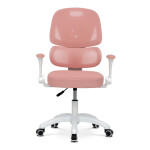 Dětská židle, výškově nastavitelná, růžová síťovina, KA-K1063 PINK