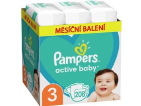 Pampers Active Baby, vel. 3, 208 ks