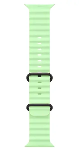 Apple Watch 49mm neonová zelená Oceánský řemínek / provedení z černého titanu (MGCL4ZM/A)