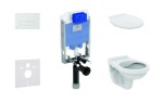 IDEAL STANDARD - ProSys Set předstěnové instalace, klozet Alpha se sedátkem, tlačítko Oleas M2, chrom mat ProSys80M SP104