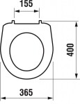 JIKA - Lyra plus WC sedátko, bílá H8933830000001