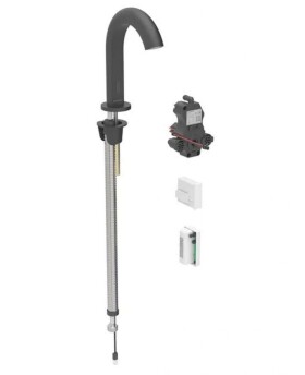 GEBERIT - Piave Elektronická umyvadlová baterie, napájení z generátoru, easy to clean, matná černá 116.186.14.1