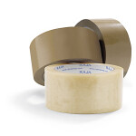 36 x Lepicí PVC páska 48mm, návin 66m, průhledná, tloušťka 53µm + 1 odvíječ pásky | RAJA