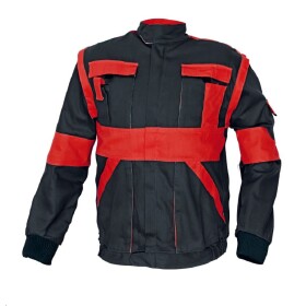 Montérková bunda MAX DOPRODEJ!!! 260g/m2 černo-červená 64 černo-červená
