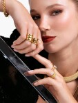 ELENYS Aura Mesh – pozlacený prsten 18K žluté zlato Velikost: 7 (EU: 54-56)