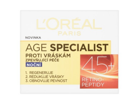 L'Oréal Paris Age Specialist 45+ zpevňující péče proti vráskám noční 50 ml