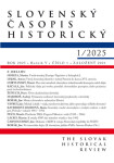 Slovenský časopis historický 1 / 2025