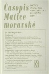 Časopis Matice moravské supplementum 2/2010 - Tomáš Kubíček