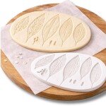 Dortisimo Silikonová forma a žilkovač Listy (2 ks) 10 cm