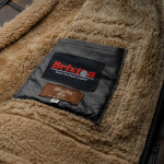 Pánská Kožená Zimní Bunda Bomber Brook Pravý Kožíšek Brixton Hnědá Velikost: 7XL