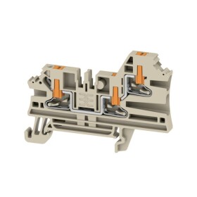 Weidmüller 2847330000 průchodková svorka pružinové připojení , konektor Tmavě béžová 50 ks