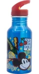 STOR Láhev na pití hliníková Mickey Mouse 545 ml / Šroubovací uzávěr / Protikapací brčko / Bez BPA (81125)