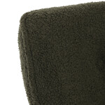Relaxační křeslo, zelená, látka bouclé, AK-319 GRN2