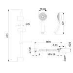 INVENA - Sprchový set ESLA AU-94-001-C