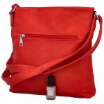 Stylová koženková crossbody kabelka Gelicia, červená