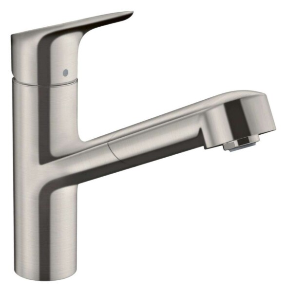 HANSGROHE - Focus M43 Dřezová baterie s výsuvnou koncovkou, nerezová ocel 71842800