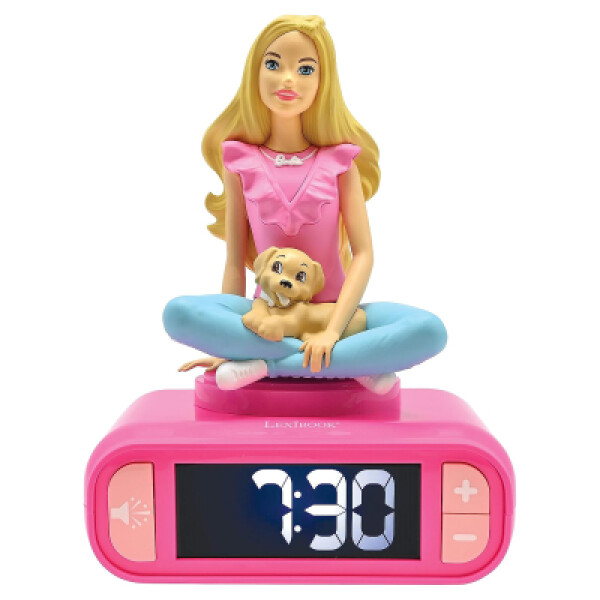 Lexibook budík Barbie se svítící figurkou