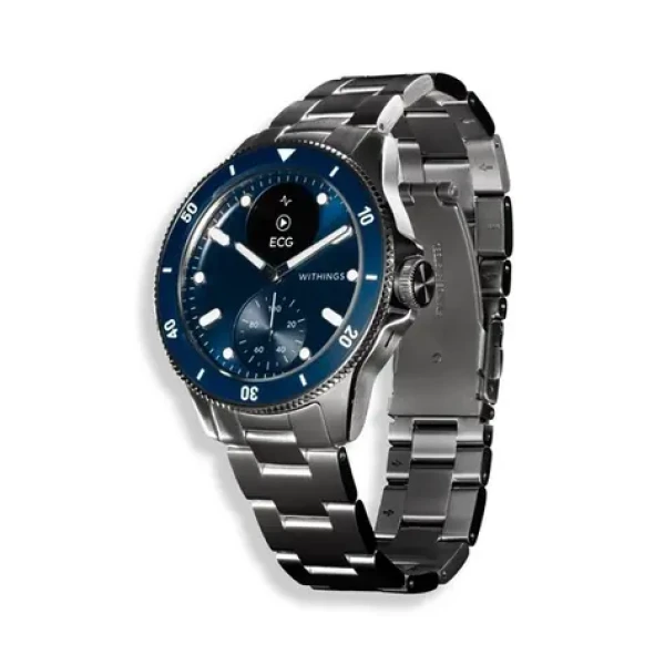 Withings Scanwatch Nova 42mm modrá / Chytré hodinky / OLED 0.63" / 10ATM / GPS / BT / výdrž až 30 dní (WITHWA107ALLINTPA)