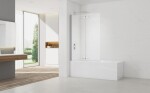 Vanová zástěna SAT SK 150x105 cm chrom SATVZSKNEW105 SATVZSKNEW105