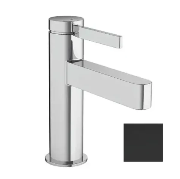 Hansgrohe - Umyvadlová baterie s výpustí Push-Open, EcoSmart, CoolStart, matná černá (76012670)