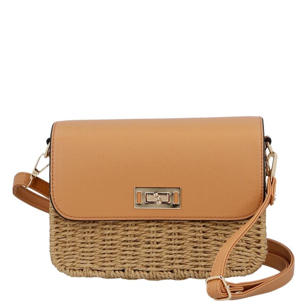 Moderní dámská crossbody kabelka Eugenie, béžová