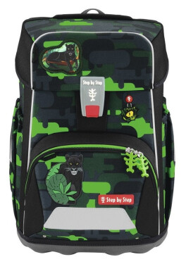 Školní aktovka GIANT, Black Cat Chiko - 5 dílný set, AGR certifikát