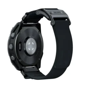 Aulumu C11 Mag-Buckle Slim Řemínek pro Garmin Watch (QuickFit 26mm), černá přezka, černý řemínek (6975941661686)