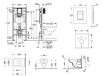 GROHE - Rapid SL Set předstěnové instalace, klozetu a sedátka D-Code, Rimless, SoftClose, tlačítka Skate Cosmo, chrom 38528SET-KK