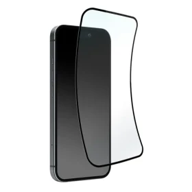 Puro Flexible Glass D3O černý rámeček / Hybridní sklo / Apple iPhone 16 Pro (PUSDGFIPHONE16P61D3O)