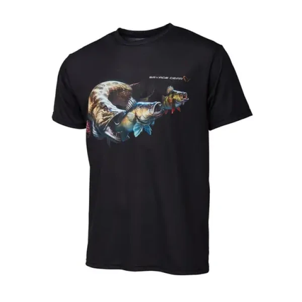 Savage Gear Tričko Cannibal Tee Black S (71577)
