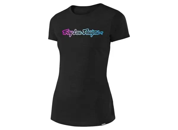 Troy Lee Designs Women Signature Tee dámské tričko krátký rukáv Black vel. L