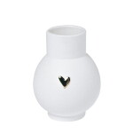 Räder Porcelánová vázička Ball Gold 9 cm, bílá barva, porcelán