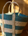 Garden Trading Jutová taška Market Rosemary Stripe, zelená barva, textil