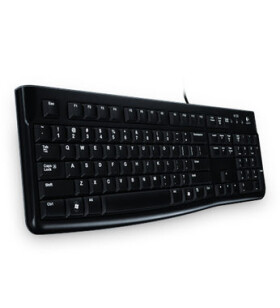 Logitech K120 US černá / klávesnice / drátová / USB kabel (920-002644)