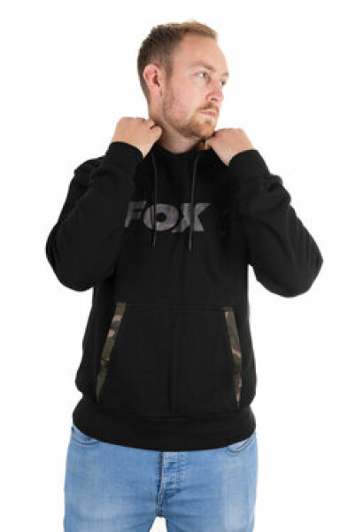 FOX Mikina Black/Camo Print Hoody L (CFX063)